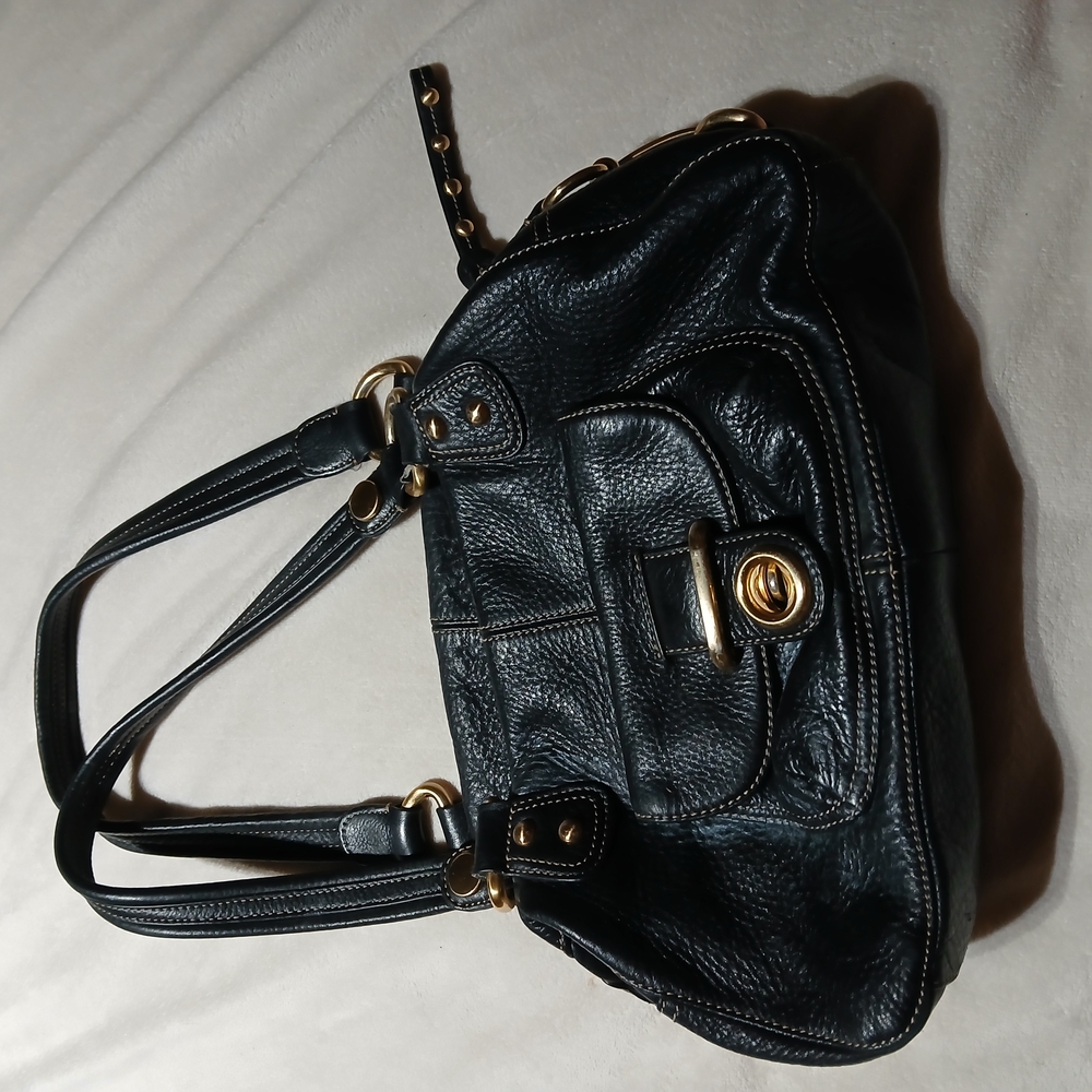 Scarlett Blake Black Leather Handbag